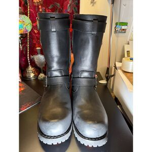 Milwaukee Leather MBM9020W 12 EEE Men's Classic Engineer Motorcycle Boot - WIDE